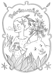 Malbuch Nr. 2: Bärlauchfee, Illustratorin Stefanie Beyeler