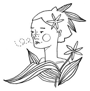 Bärlauchfee für Bärlauchpesto zum Ausdrucken