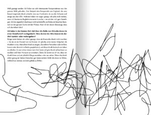 Buchgestaltung – Innenseiten mit Skizze