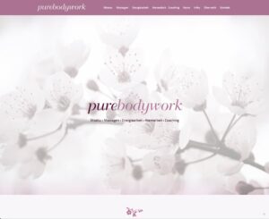 Webdesign und Umsetzung Pure-Bodywork: Shiatsu, Massage, Energie- und Atemarbeit, Coaching...
