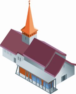 Illustration Kirche Gstaad