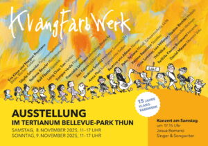 KlangFarbWerk 2025 Einladungskarte Vorderseite Verkaufsausstellung