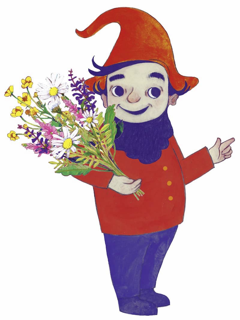 Purzel der Zwerg, Illustration für den Zwergenweg Klosters